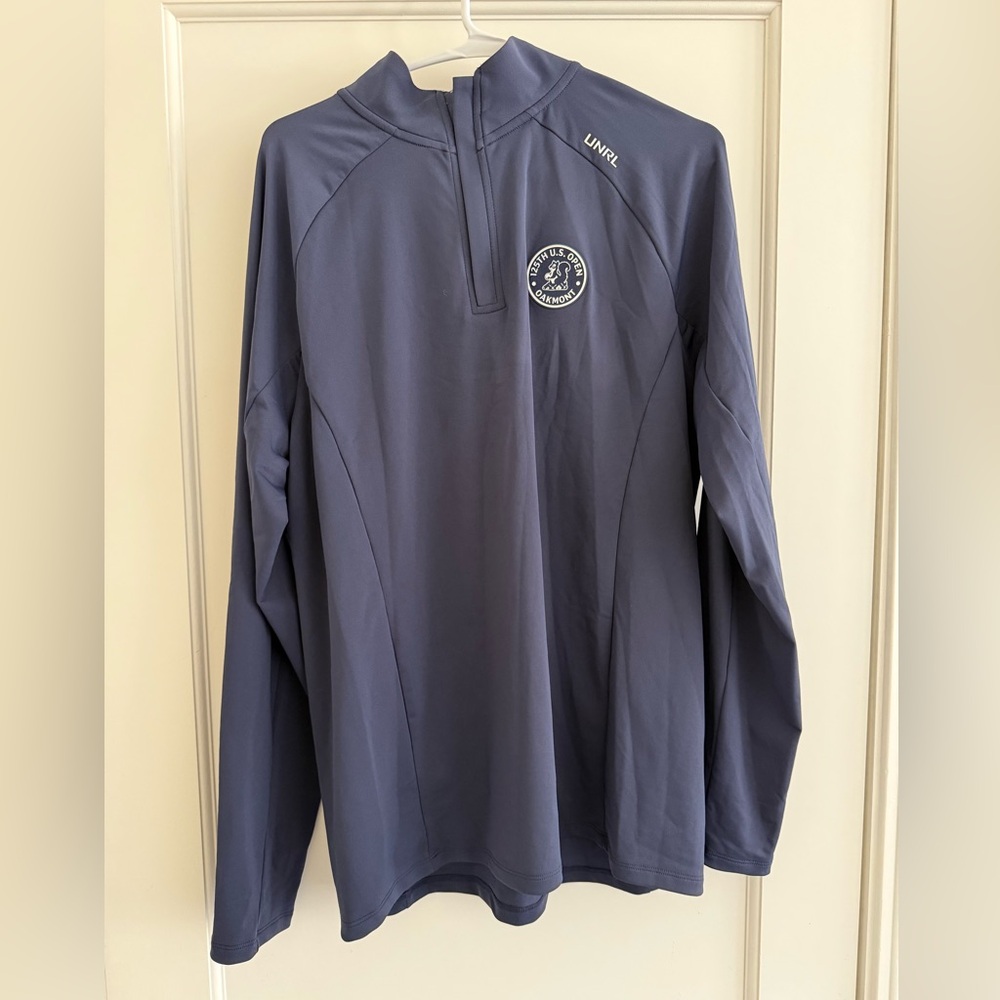 UNRL Men's Navy Lightweight Pullover - 2025 US Open Oakmont Country Club